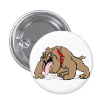 Bulldoggen-Cartoon-Kunst Button