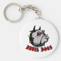 Bulldoggen-Teufel-Hunde Schlüsselanhänger