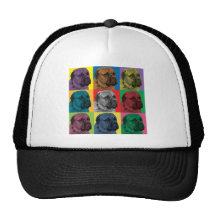 Bullmastiff Pop-Art-Fernlastfahrer-Hut Retrocap