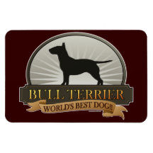 Bullterrier Vinyl Magnete