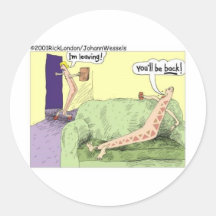 Bumerang Relagionships lustige Cartoon-Geschenke u Sticker