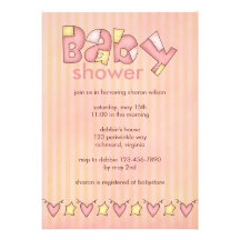 Bündel Freude:: Rosa:: Babyparty-Einladung