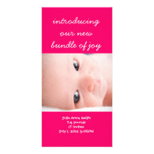 Bündel neue Baby-Fotokarte der Freude