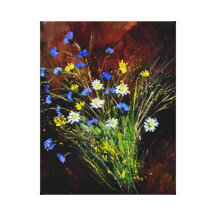 Bündel wilde Blumen Galerie Falt Leinwand