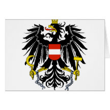 Bundesadler, Österreich Grußkarte