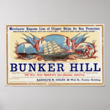 Bunker Hill-Scherer-Schiffe für San Francisco Plak