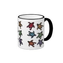 Bunte abstrakte Schildkröte-Kaffeetasse