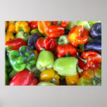 Bunte Bell-Paprikaschoten Posterdruck