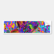 Bunte Blume Autosticker