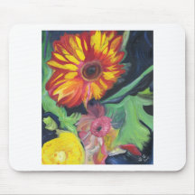 Bunte Blumen Mauspads