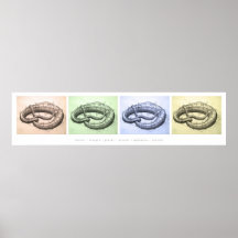 Bunte Brezeln Posters