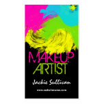 Bunte Brushstrokes-Maskenbildner-Visitenkarten