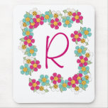 Bunte Cartoon-Blumen AnfangsMousepad