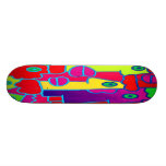 Bunte Cartoon-Gesichter mit den fetten blauen Lipp Personalisiertes Deck