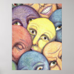 bunte Charaktere Posterdruck