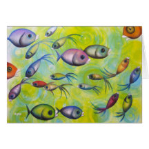 Bunte Fische - wo Sie sind Karte