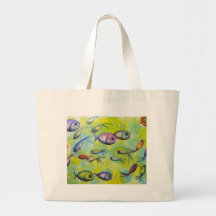 Bunte Fische - wo Sie sind Tasche