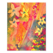 Bunte Frühlings-Blumen-Foto-Kunst