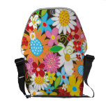 Bunte Frühlings-Blumen-Garten-Natur-Kunst-Tasche Kurier Taschen