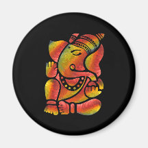 Bunte Ganesha Malerei Kühlschrankmagnete