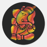 Bunte Ganesha Malerei Sticker