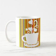 Bunte Kaffeestube Tee Tasse