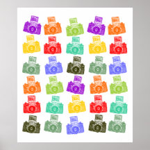 Bunte Kameras Poster