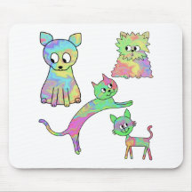 Bunte Katzen Mousepad