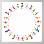 Bunte Kinder Posterdrucke