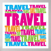 Bunte Reise Posterdrucke