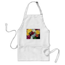 Bunte Rosen Schürze
