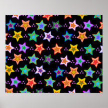 Bunte Sternchen-Vereinbarung Poster