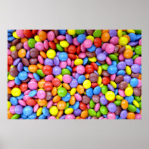 Bunte Süßigkeit Plakat