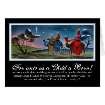 Bunte Wisemen reisende Weihnachtskarte w/Verse