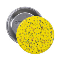 Bunter Confetti auf Gelb Button