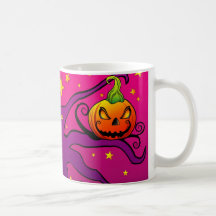 Bunter Halloween-Kürbis-Becher Kaffeetasse