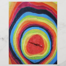 Bunter Jahresring Flyerdesign