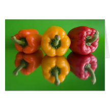 bunter Paprika Grußkarten