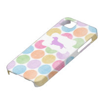 Bunter Polka-Punkt-Dackelkasten Hülle Fürs iPhone 5