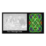 Bunter Schlangeceltic-Knoten Photo Karten Vorlage