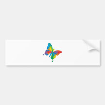 bunter Schmetterling colorful butterfly Auto Sticker