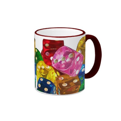 Bunter Würfel-Becher Kaffeehaferl