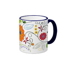 Buntes Blumen Tee Tassen
