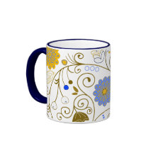 Buntes Blumen Teetasse