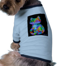 Buntes Kätzchen Hundetshirts