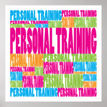 Buntes persönliches Training Posterdruck
