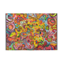 Buntes psychedelisches iPad Minifall mit Kickstand