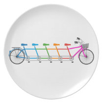 buntes Tandemfahrrad, Teamfahrrad teller