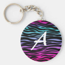 Buntes Tierdruckinitiale keychain Schlüsselbänder