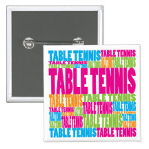 Buntes Tischtennis Anstecknadel